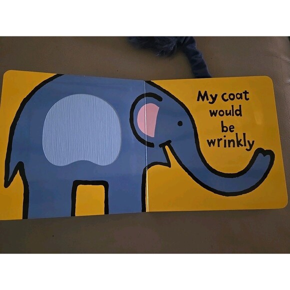 Jellycat Books IF I WERE AN ELEPHANT Board Book by Anne Wilkinson Tail Preowned - Picture 3 of 3